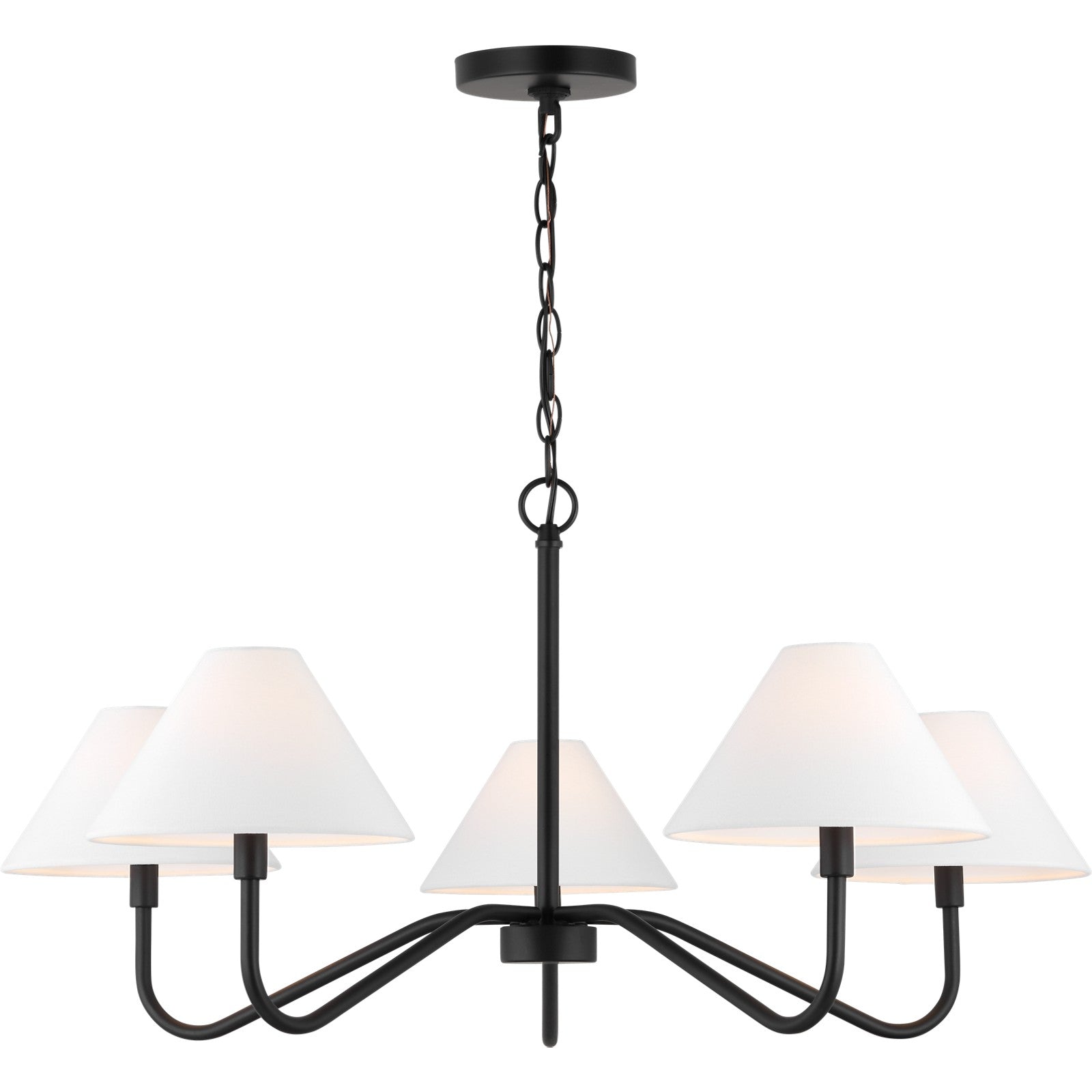 Eldon Large Chandelier in Midnight Black - Visual Comfort Ceiling Lights