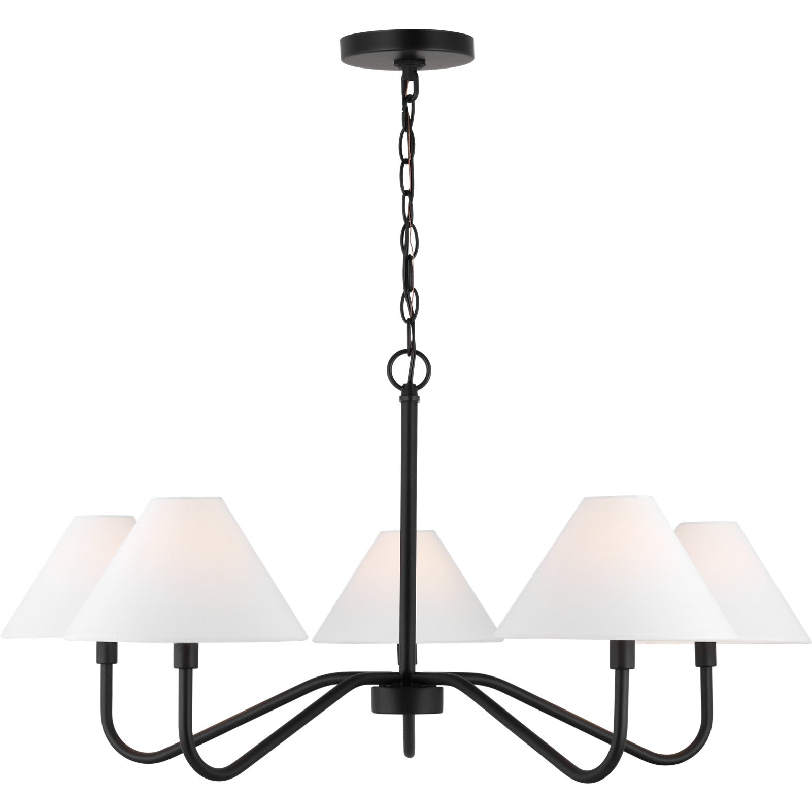 Eldon Large Chandelier in Midnight Black - Visual Comfort Ceiling Lights