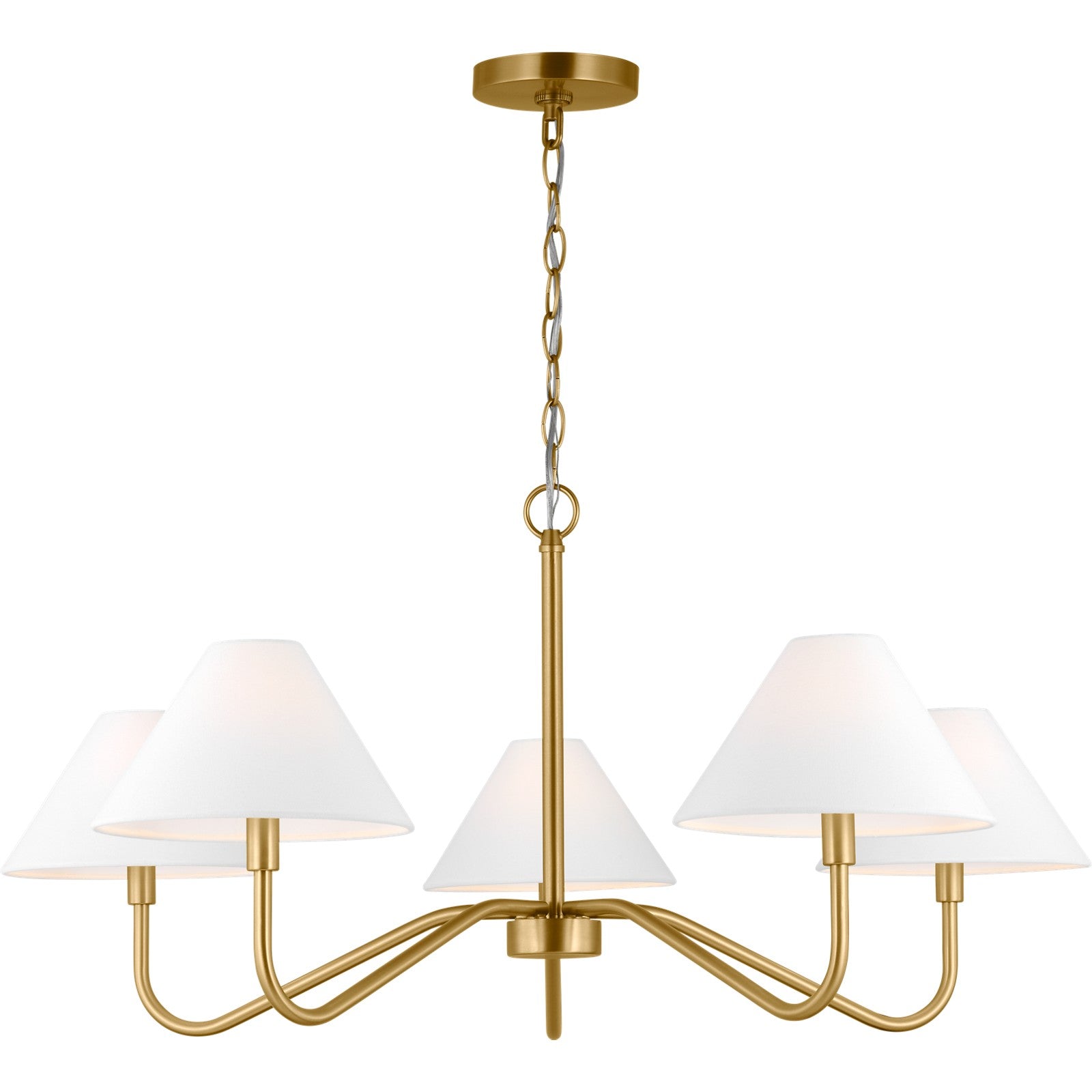 Eldon Large Chandelier in Midnight Black - Visual Comfort Ceiling Lights