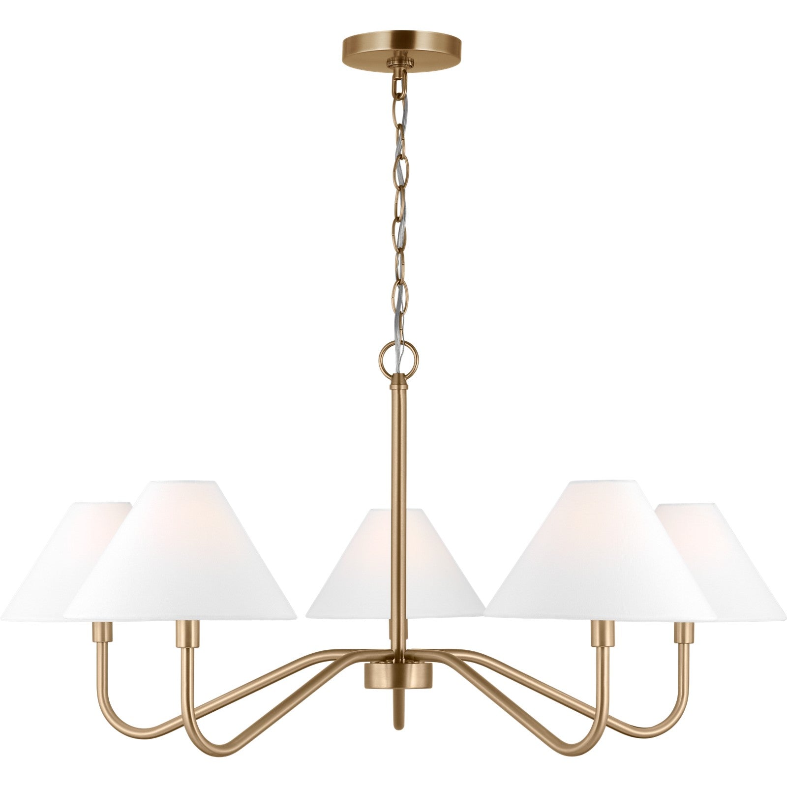 Eldon Large Chandelier in Midnight Black - Visual Comfort Ceiling Lights