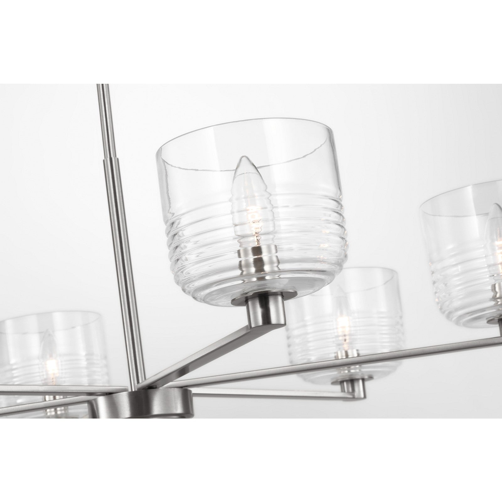 Lochdale Large Chandelier Brushed Nickel - Visual Comfort Ceiling Lights