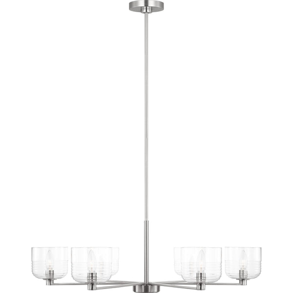 Lochdale Large Chandelier Brushed Nickel - Visual Comfort Ceiling Lights