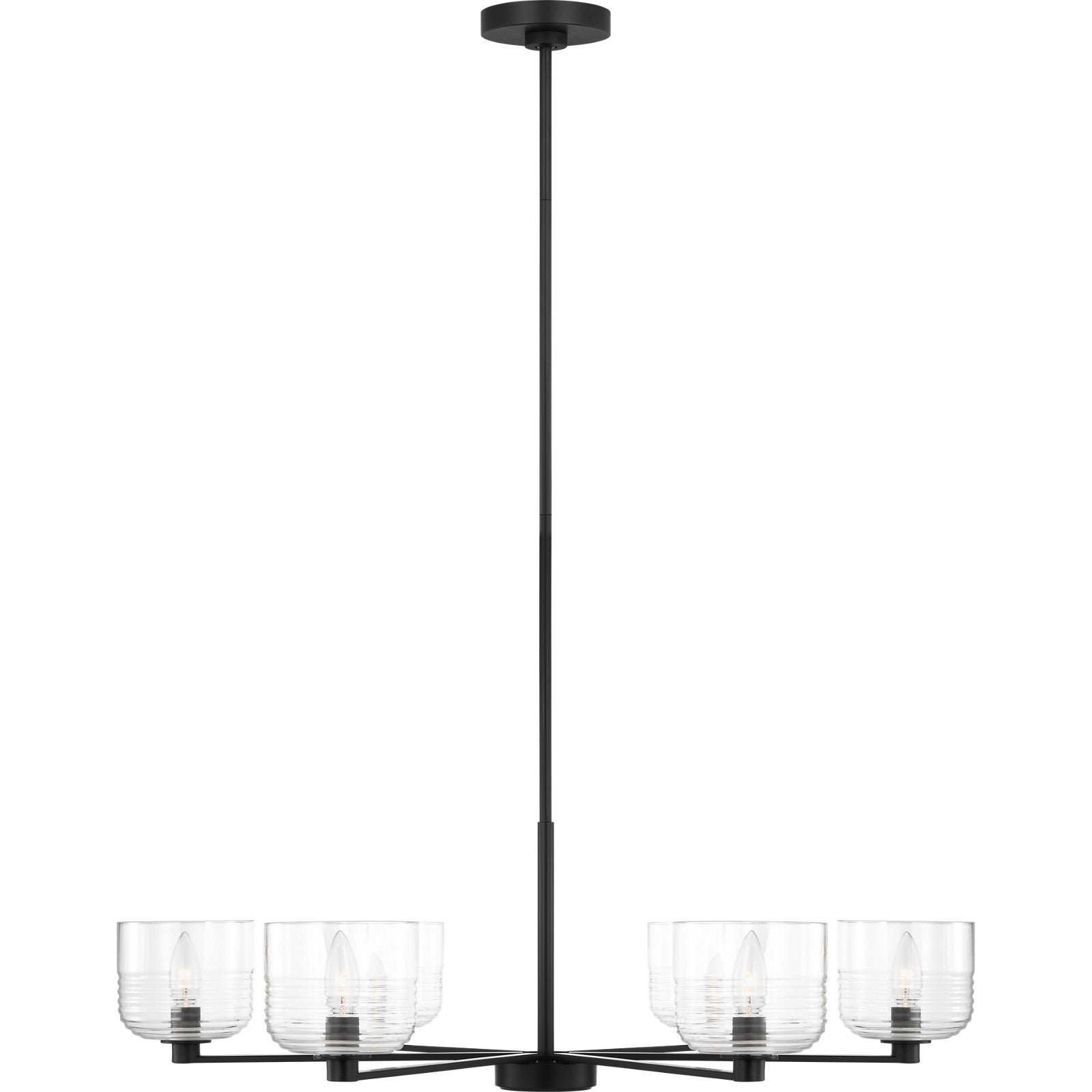 Lochdale Large Chandelier Brushed Nickel - Visual Comfort Ceiling Lights