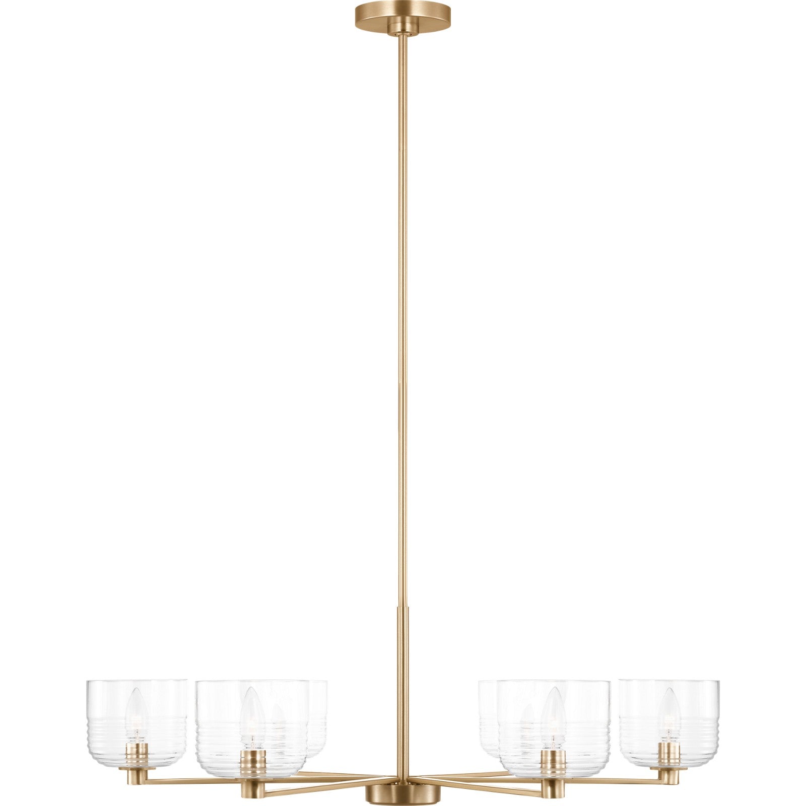 Lochdale Large Chandelier Brushed Nickel - Visual Comfort Ceiling Lights