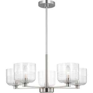 Lochdale Medium Chandelier in Brushed Nickel - Visual Comfort Ceiling Lights