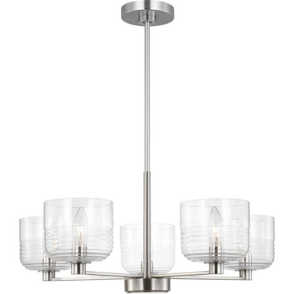 Lochdale Medium Chandelier in Brushed Nickel - Visual Comfort Ceiling Lights