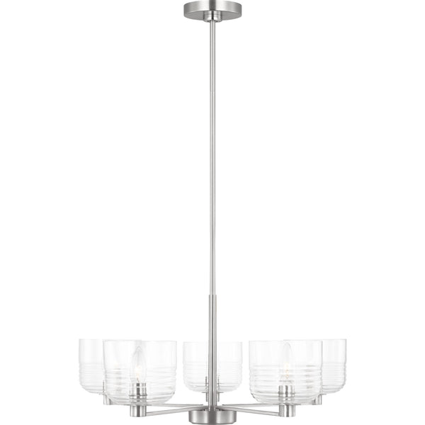 Lochdale Medium Chandelier in Brushed Nickel - Visual Comfort Ceiling Lights