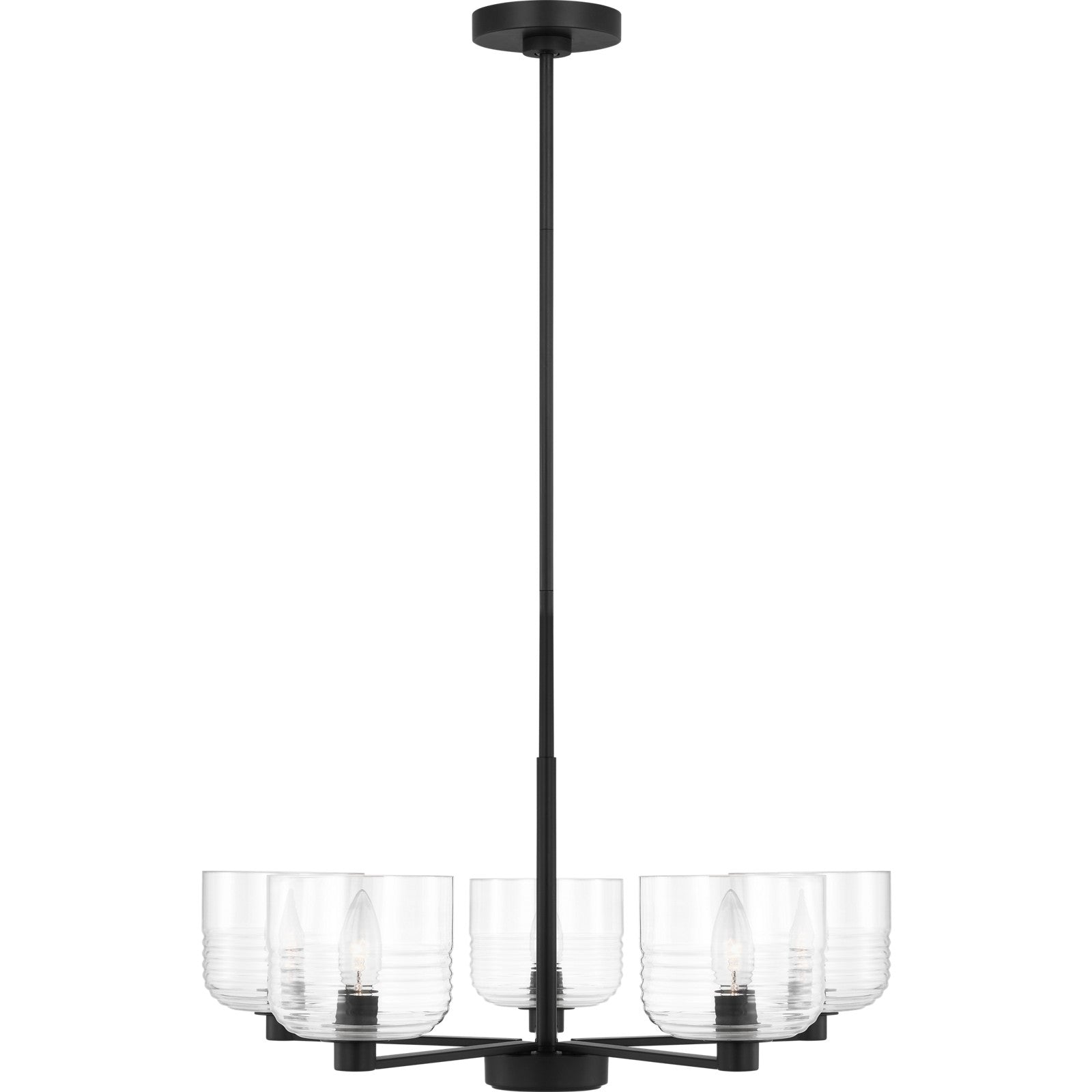 Lochdale Medium Chandelier in Brushed Nickel - Visual Comfort Ceiling Lights