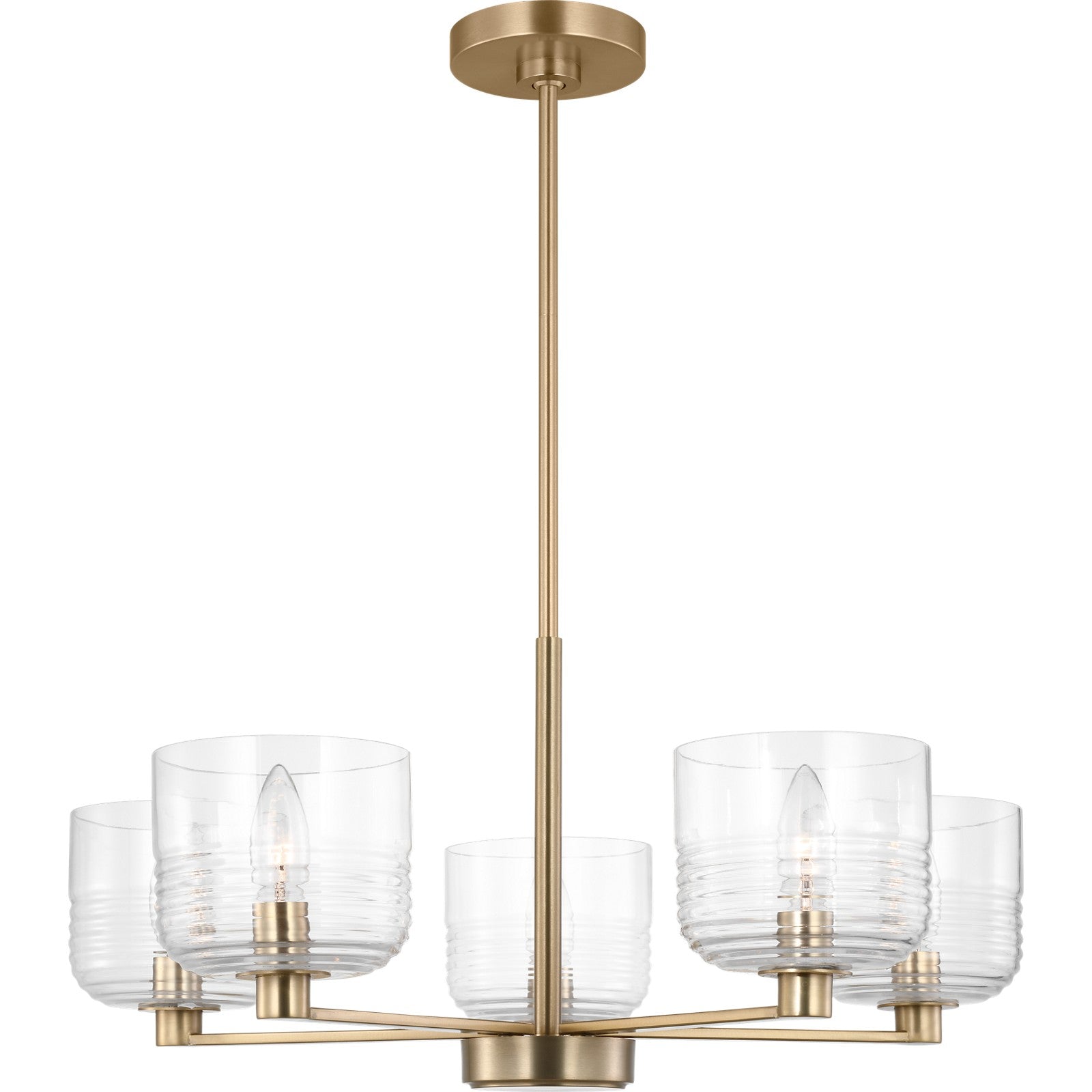 Lochdale Medium Chandelier in Brushed Nickel - Visual Comfort Ceiling Lights
