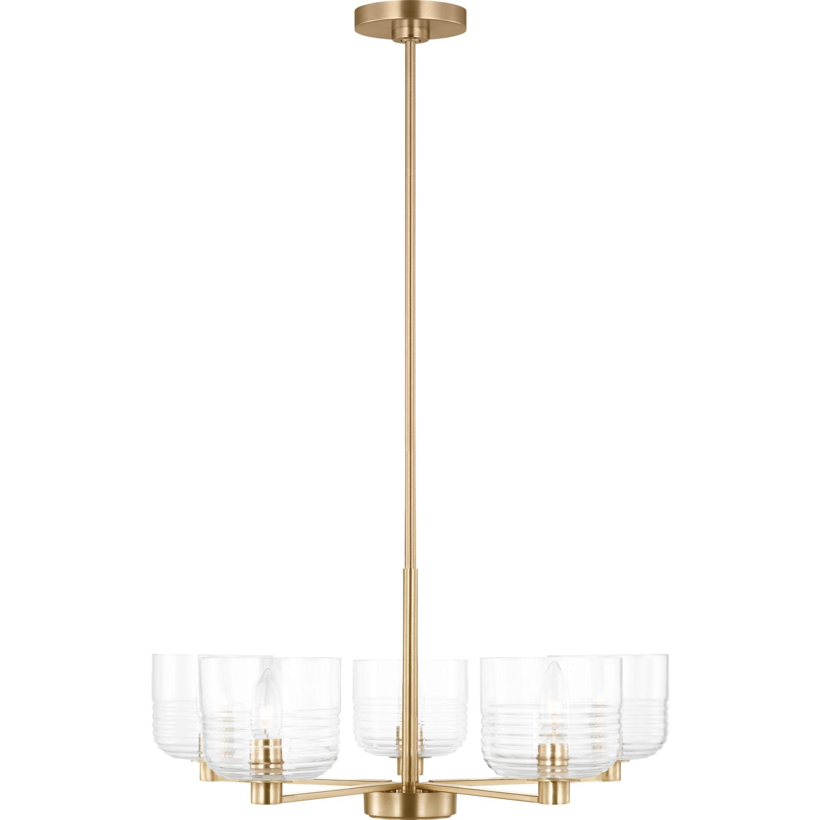 Lochdale Medium Chandelier in Brushed Nickel - Visual Comfort Ceiling Lights