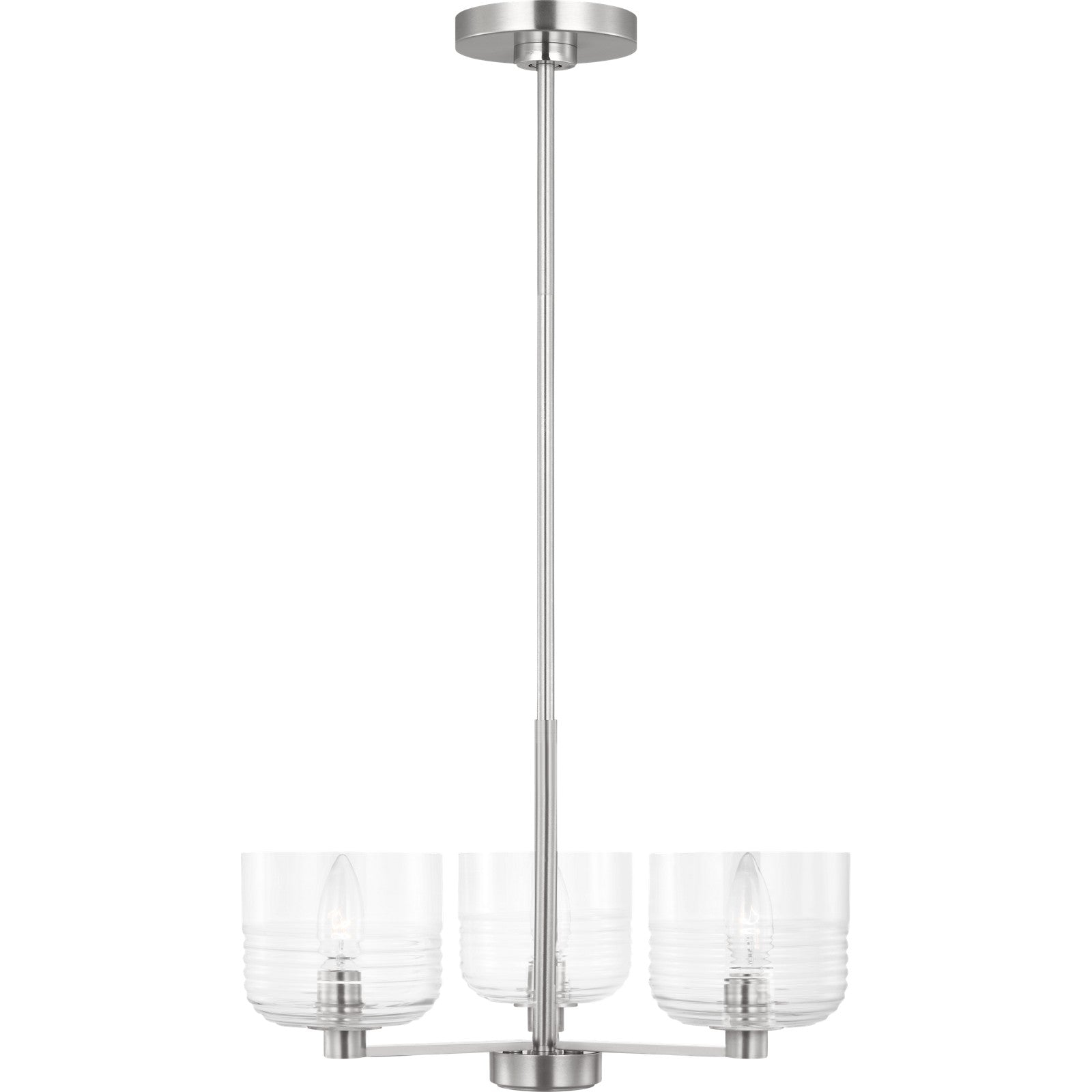 Lochdale Small Chandelier in Brushed Nickel - Visual Comfort Ceiling Lights