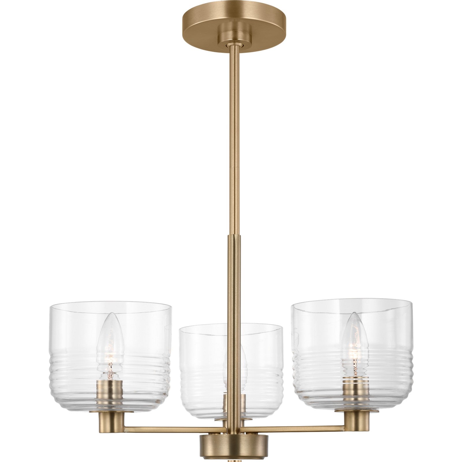 Lochdale Small Chandelier in Brushed Nickel - Visual Comfort Ceiling Lights