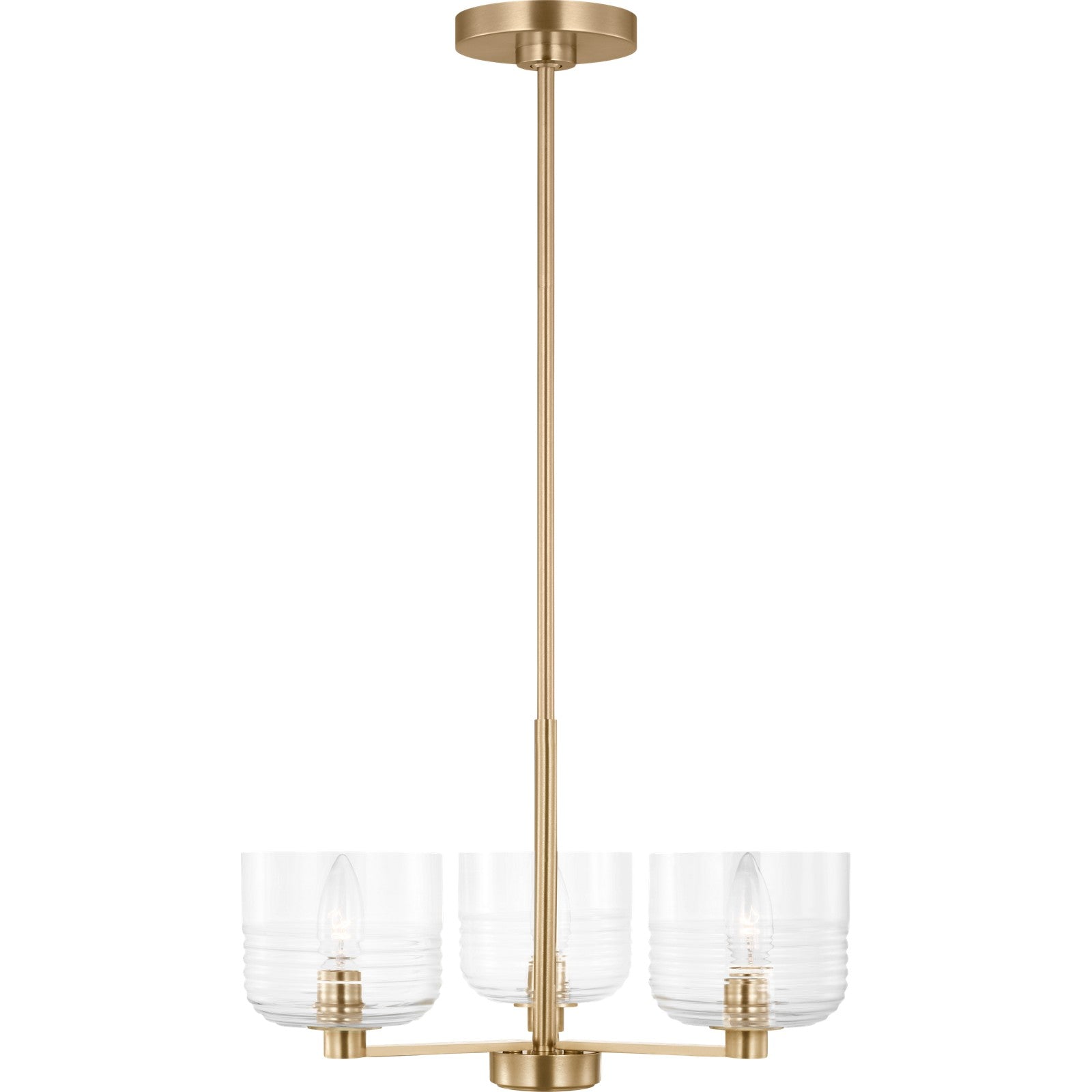 Lochdale Small Chandelier in Brushed Nickel - Visual Comfort Ceiling Lights