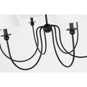 Elsay Large Chandelier in Brushed Nickel - Visual Comfort Ceiling Lights