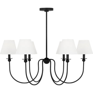 Elsay Large Chandelier in Brushed Nickel - Visual Comfort Ceiling Lights
