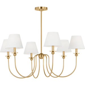 Elsay Large Chandelier in Brushed Nickel - Visual Comfort Ceiling Lights