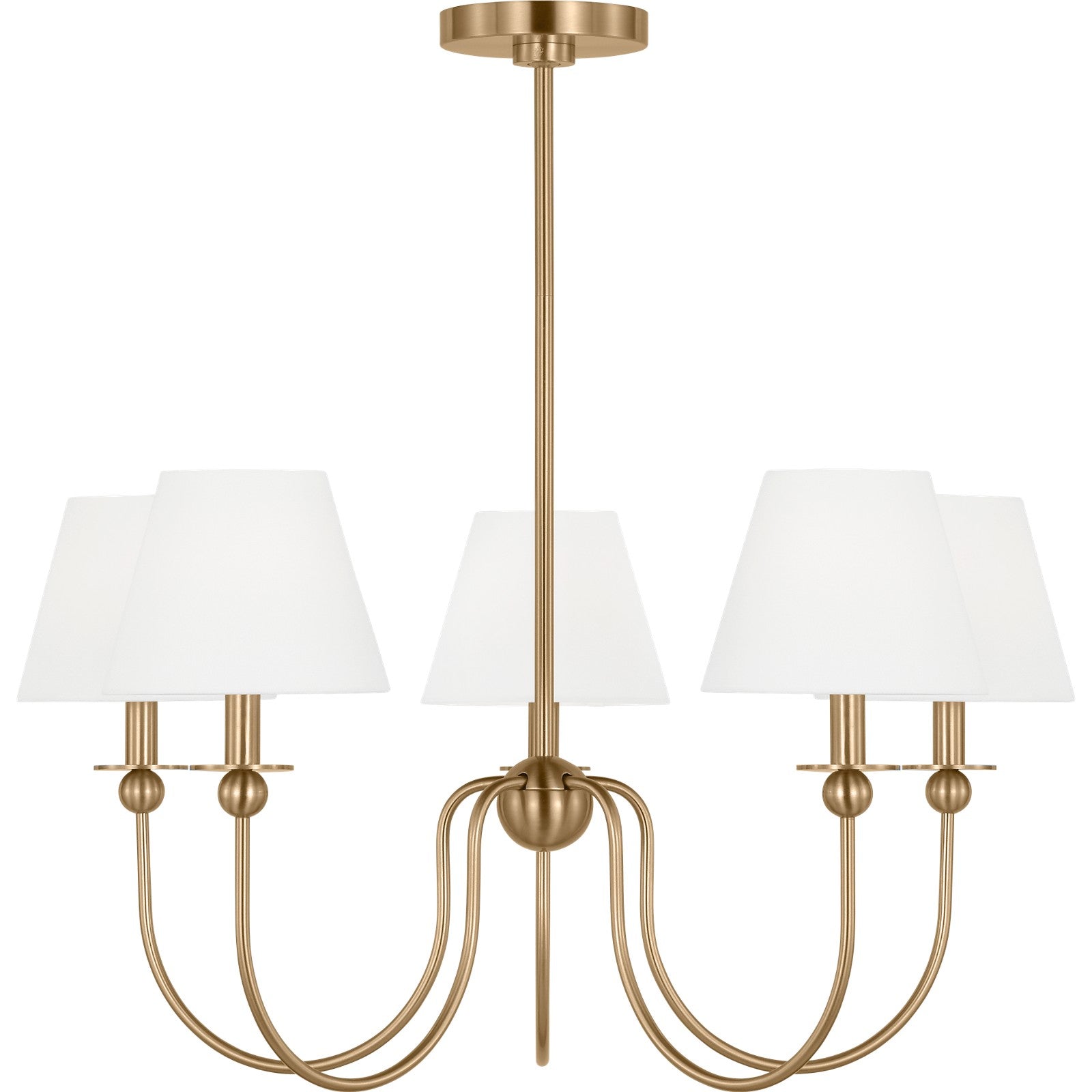 Elsay Large Chandelier in Brushed Nickel - Visual Comfort Ceiling Lights