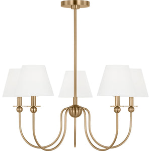 Elsay Large Chandelier in Brushed Nickel - Visual Comfort Ceiling Lights