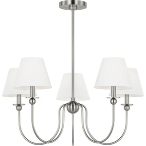 Elsay Medium Chandelier in Brushed Nickel - Visual Comfort Ceiling Lights