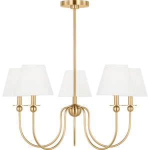 Elsay Medium Chandelier in Brushed Nickel - Visual Comfort Ceiling Lights