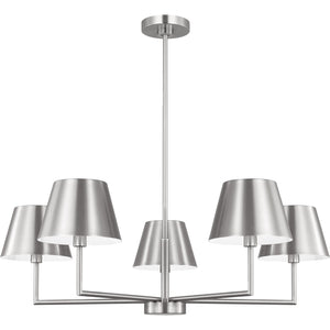 Ender Medium Chandelier Brushed Nickel - Visual Comfort Ceiling Lights