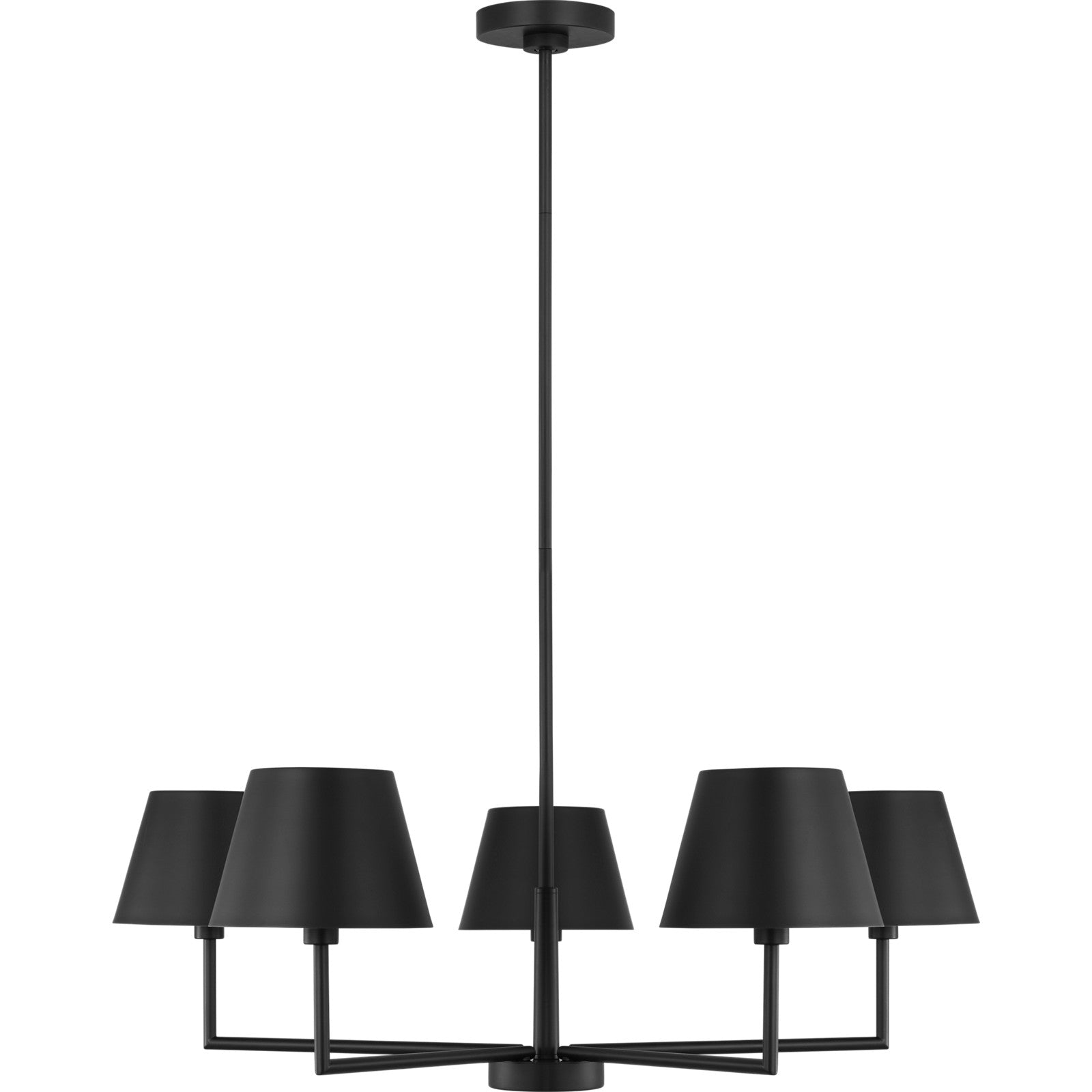 Ender Medium Chandelier Brushed Nickel - Visual Comfort Ceiling Lights