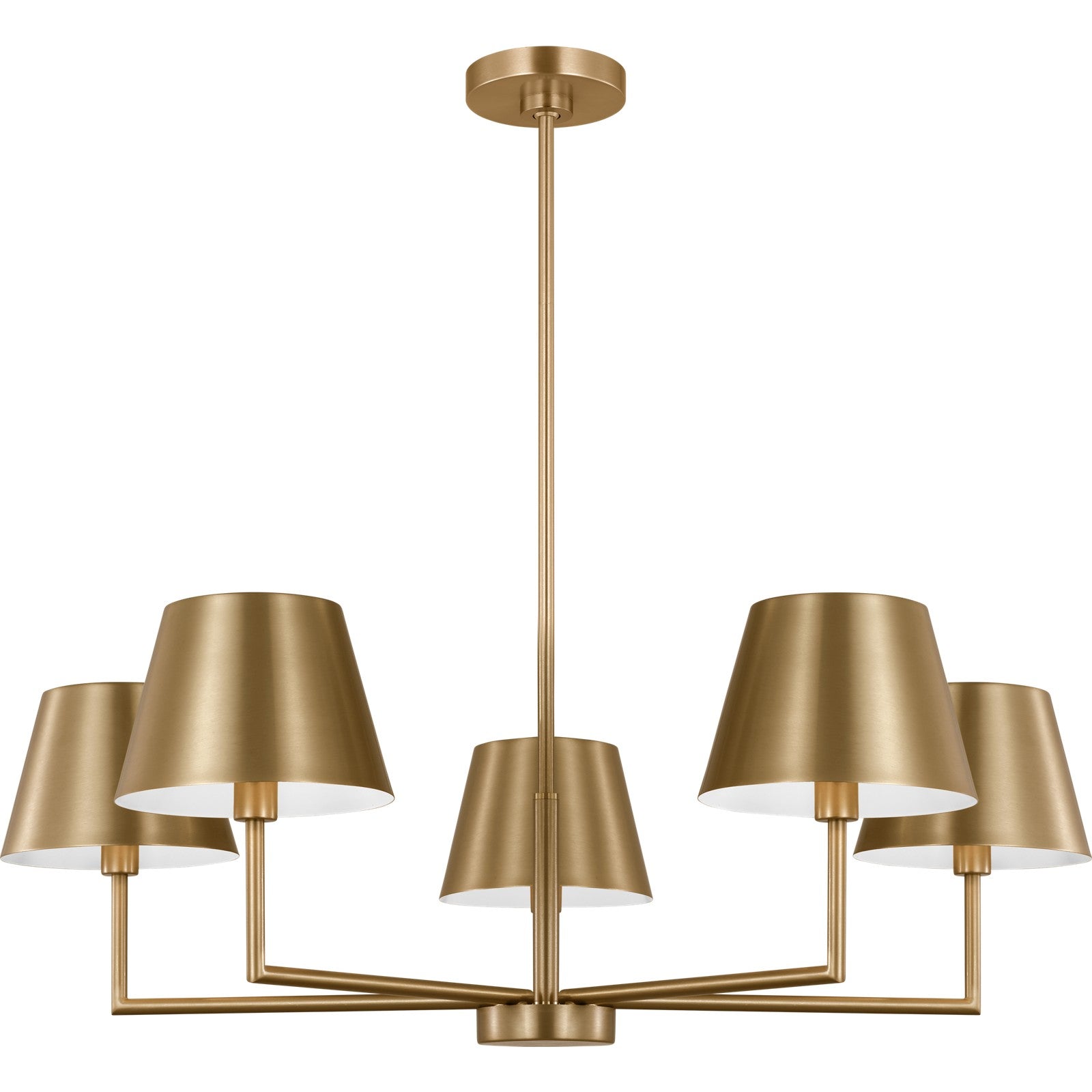 Ender Medium Chandelier Brushed Nickel - Visual Comfort Ceiling Lights