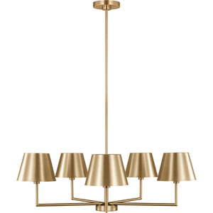 Ender Medium Chandelier Brushed Nickel - Visual Comfort Ceiling Lights