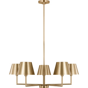 Ender Medium Chandelier Brushed Nickel - Visual Comfort Ceiling Lights