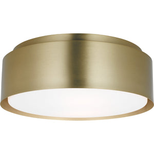 Dartmore Medium Flush Mount Satin Brass - Visual Comfort Ceiling Lights