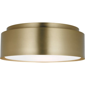 Dartmore Medium Flush Mount Satin Brass - Visual Comfort Ceiling Lights