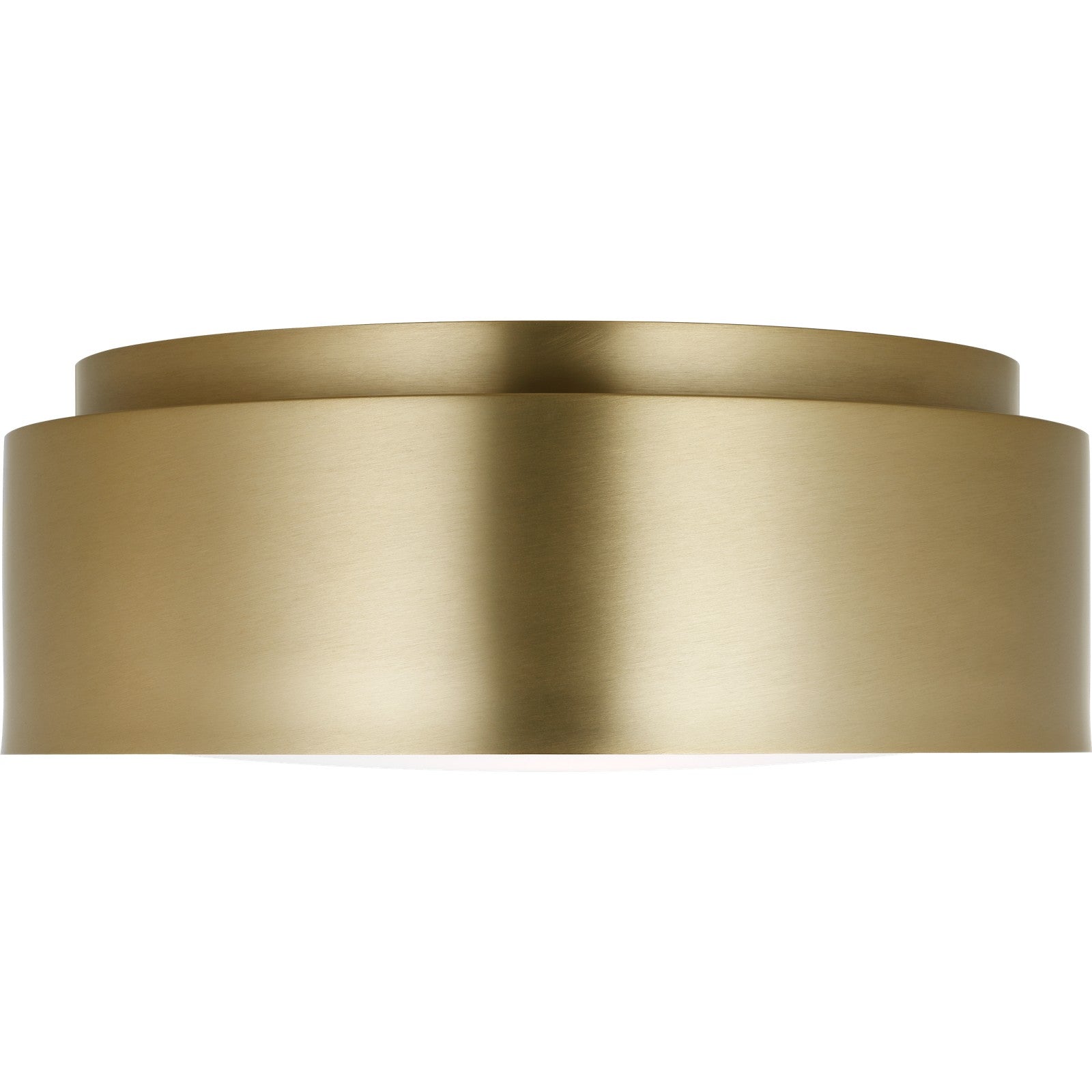 Dartmore Medium Flush Mount Satin Brass - Visual Comfort Ceiling Lights