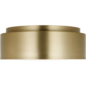 Dartmore Medium Flush Mount Satin Brass - Visual Comfort Ceiling Lights