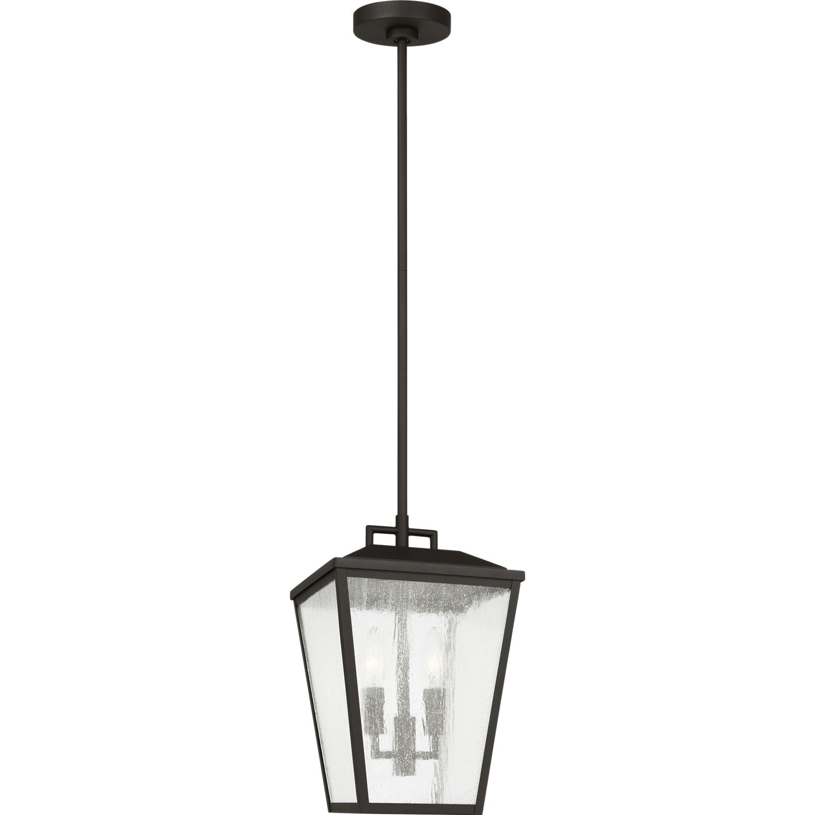 Kennewick Medium Pendant Lantern Textured Black - Visual Comfort Outdoor Lighting