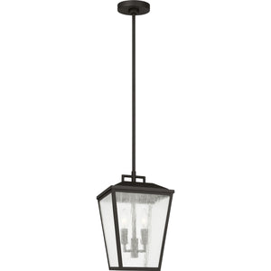 Kennewick Medium Pendant Lantern Textured Black - Visual Comfort Outdoor Lighting