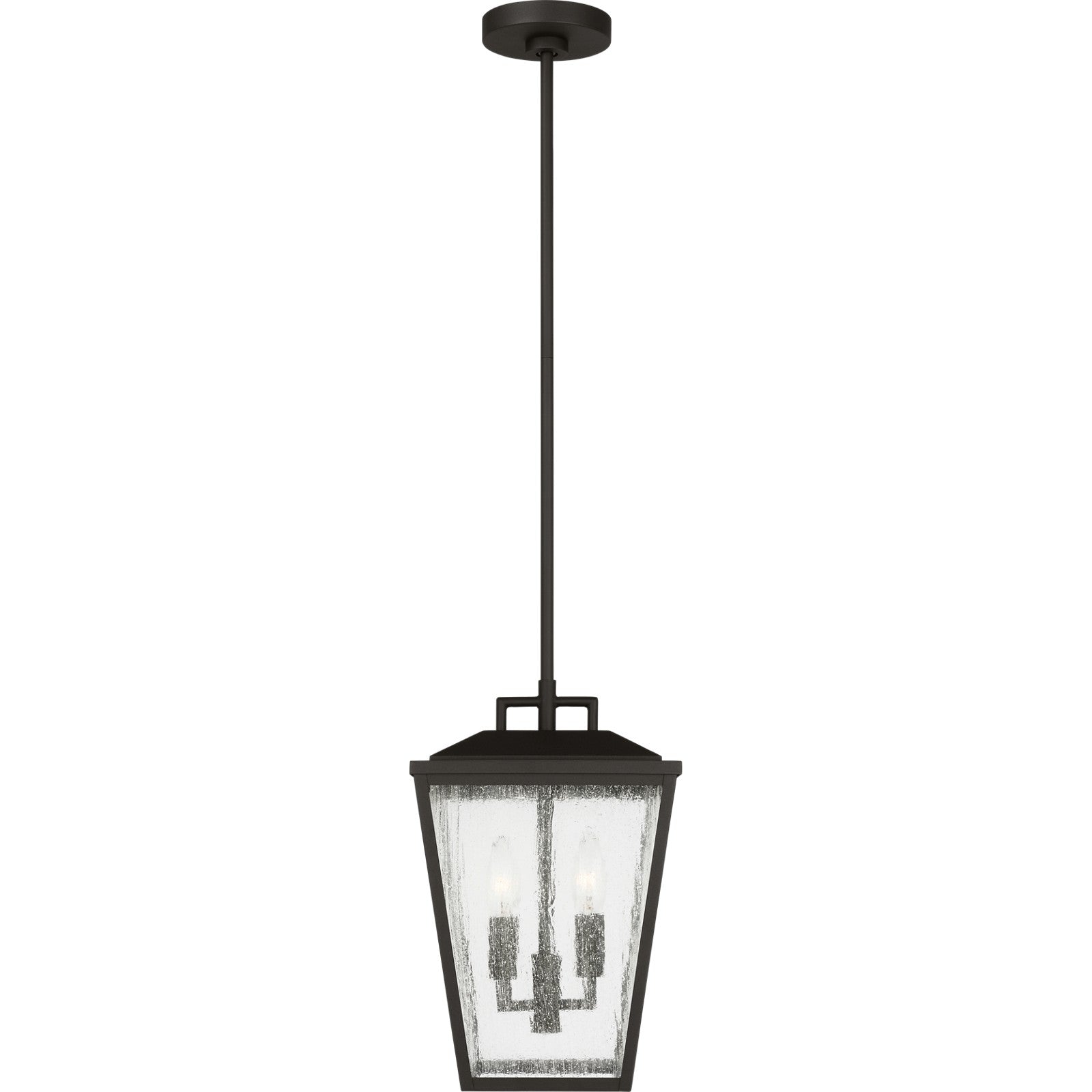 Kennewick Medium Pendant Lantern Textured Black - Visual Comfort Outdoor Lighting