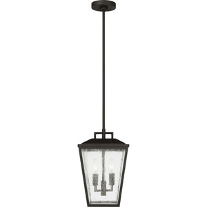 Kennewick Medium Pendant Lantern Textured Black - Visual Comfort Outdoor Lighting