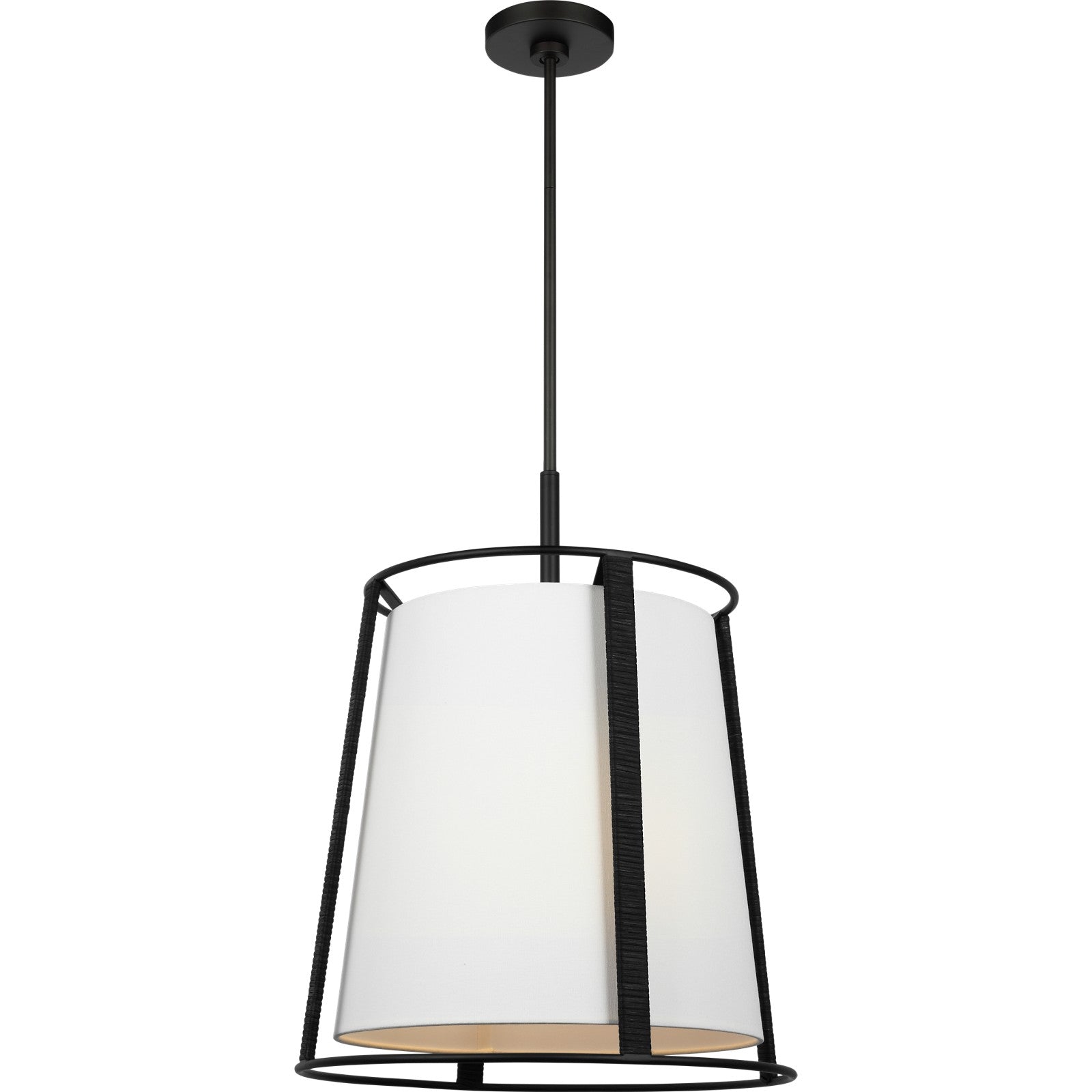 Cortes Large Hanging Shade Satin Brass - Visual Comfort Ceiling Lights