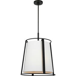 Cortes Large Hanging Shade Satin Brass - Visual Comfort Ceiling Lights