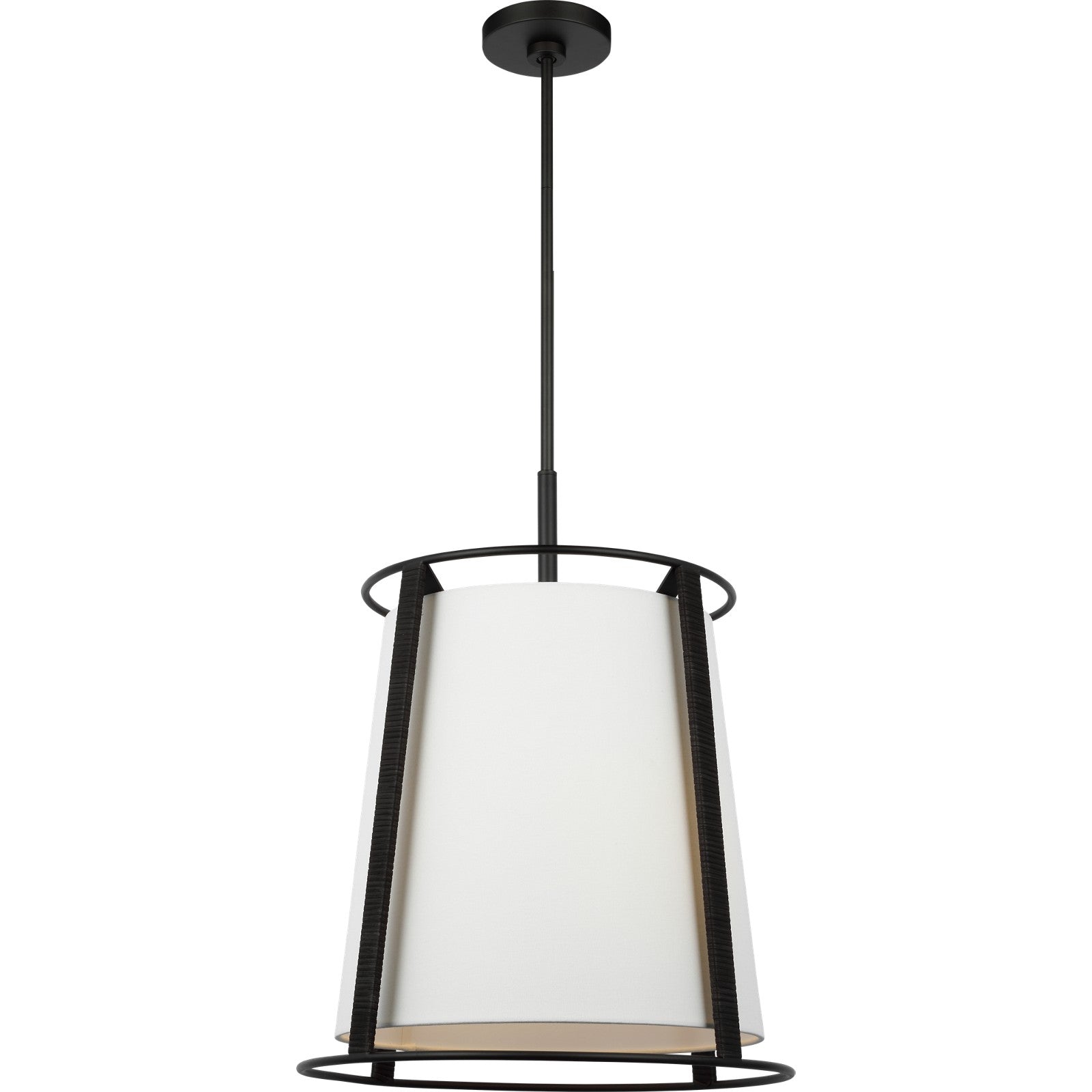 Cortes Large Hanging Shade Satin Brass - Visual Comfort Ceiling Lights