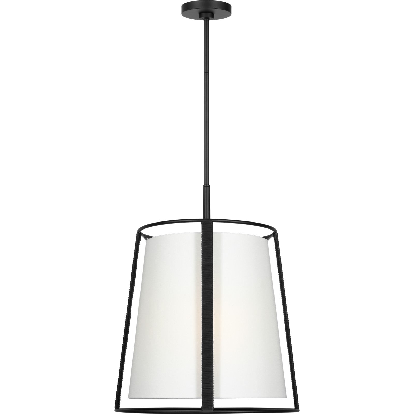 Cortes Large Hanging Shade Satin Brass - Visual Comfort Ceiling Lights