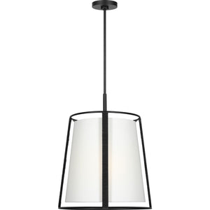 Cortes Large Hanging Shade Satin Brass - Visual Comfort Ceiling Lights