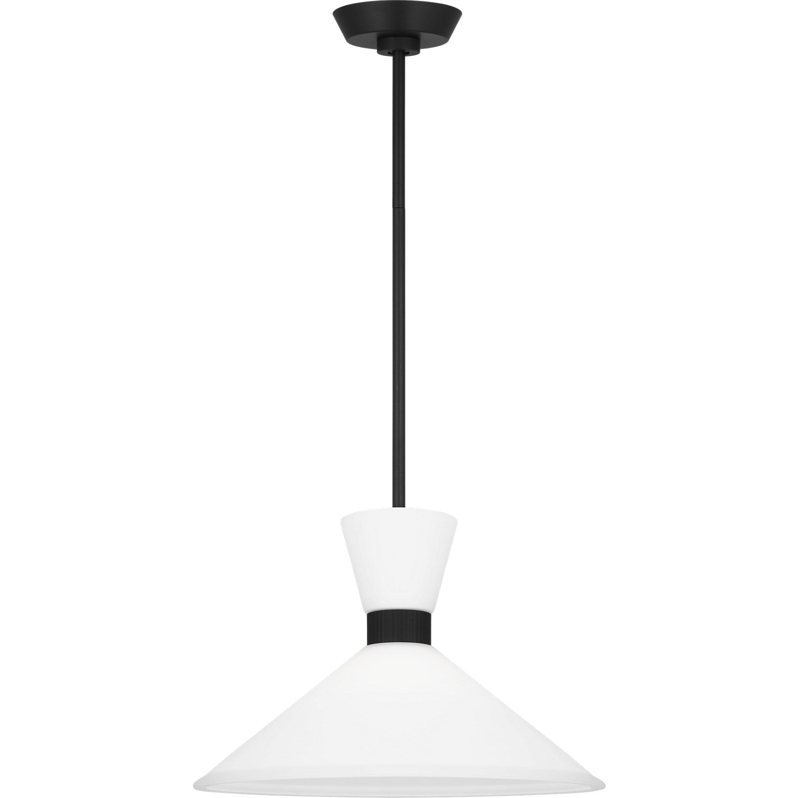 Belcarra Medium Pendant Midnight Black - Visual Comfort Ceiling Lights