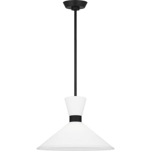 Belcarra Medium Pendant Midnight Black - Visual Comfort Ceiling Lights