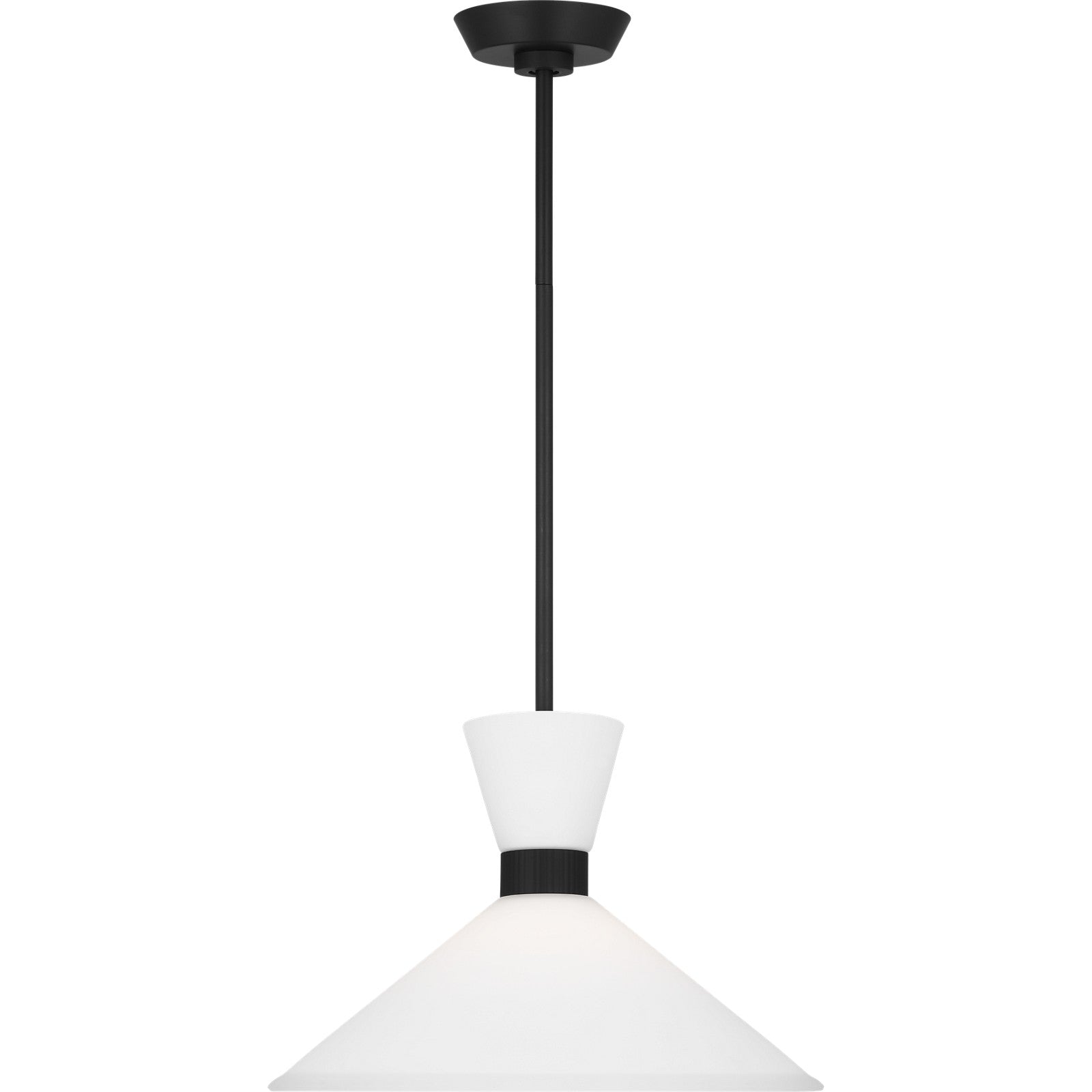 Belcarra Medium Pendant Midnight Black - Visual Comfort Ceiling Lights