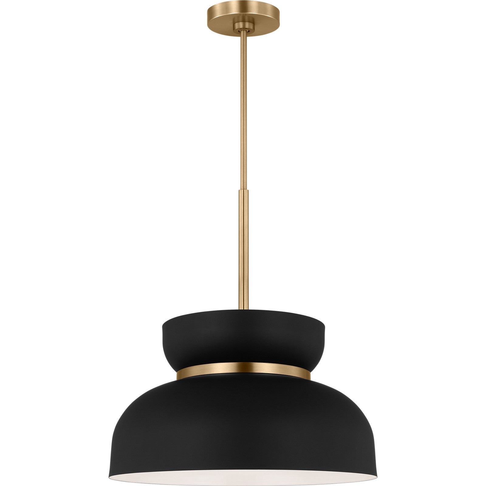 Pemberton Medium Pendant Midnight Black - Visual Comfort Ceiling Lights