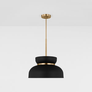 Pemberton Medium Pendant Midnight Black - Visual Comfort Ceiling Lights