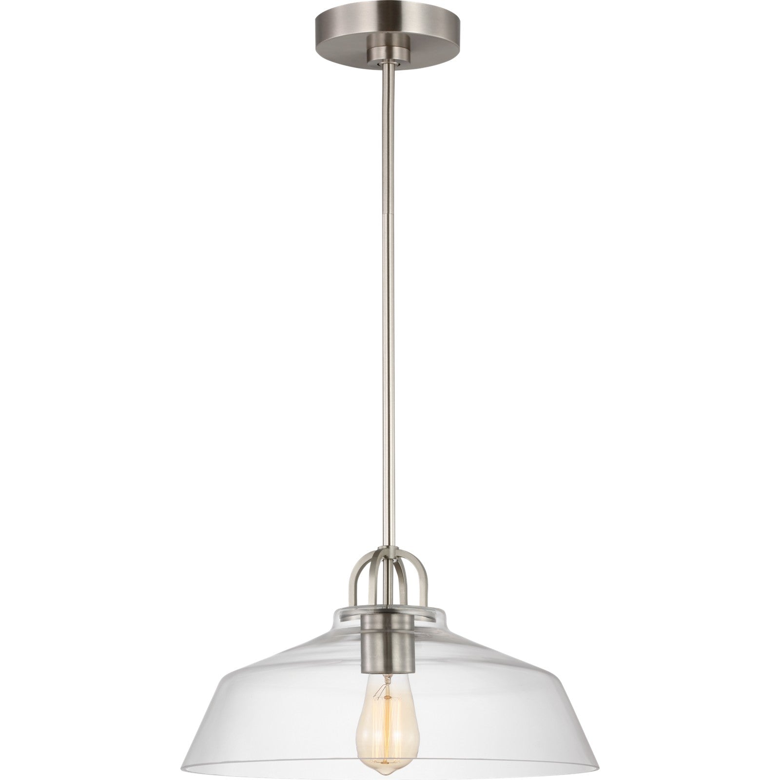 Payton Small Pendant Brushed Steel - Visual Comfort Ceiling Lights