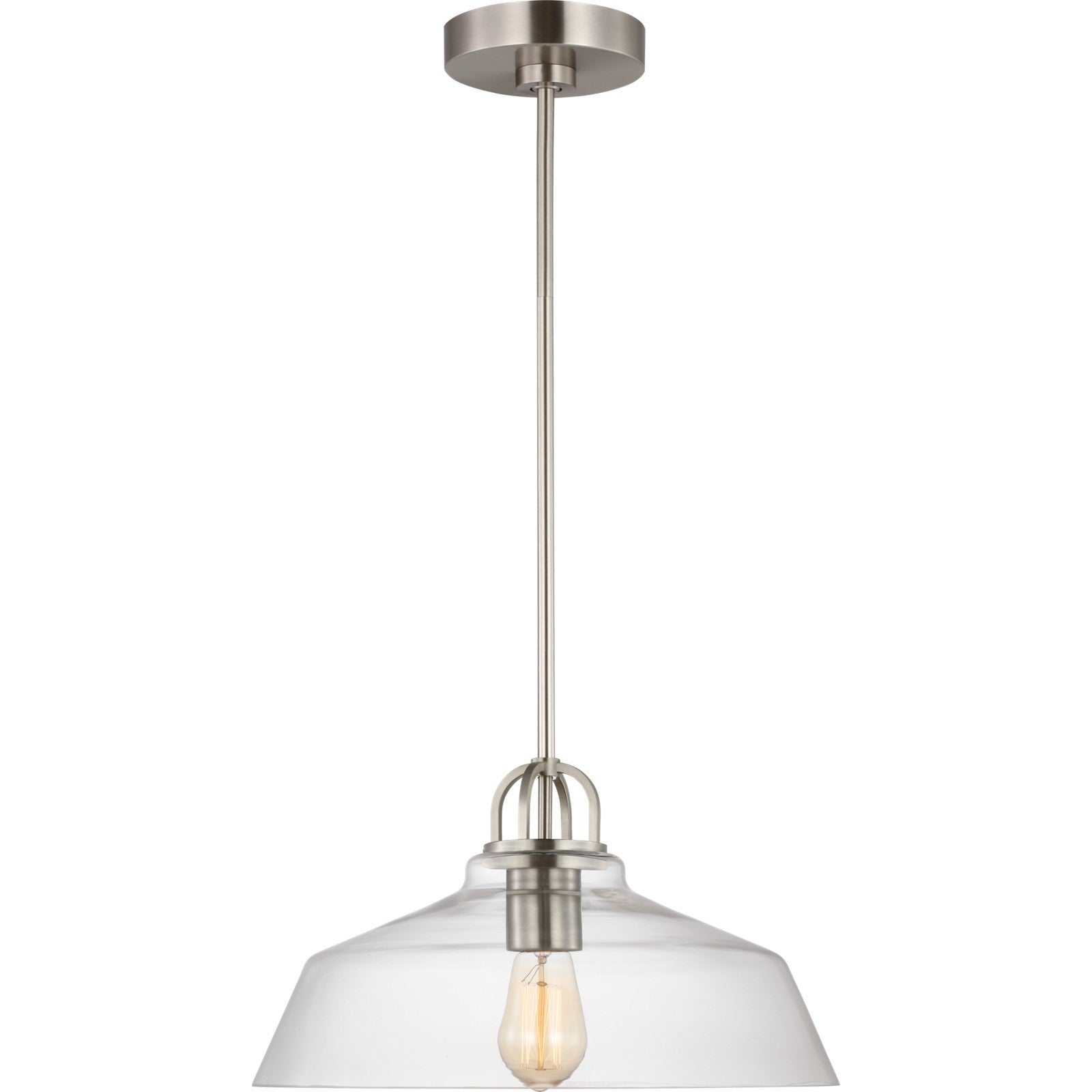 Payton Small Pendant Brushed Steel - Visual Comfort Ceiling Lights