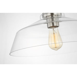 Payton Medium Pendant Brushed Steel - Visual Comfort Ceiling Lights